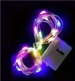Fata a batteria LED luci colore colore filo filo di rame luci con telecomando per la festa albero di natale decorazione camera da letto - Product Image 2