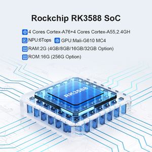 Dual LAN RK3588 Octa Core ARM Industrial Control PC 2G+16G 4 USB 2 RS232 Android for Edge <strong>Computing</strong> 8GB IoT Gateway - Product Image 3