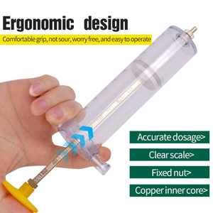 10ml/20ml/30ml/50ml/100ml jeringa veterinaria dosis ajustable vacuna inyector cerdo oveja jeringa de inyección - Product Image 3