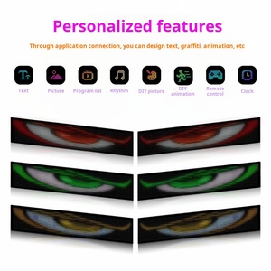 Programlanabilir LED şeytan göz ışık dinamik araba göz LED matris paneli kamyon USB güç kaynağı için alışveriş merkezi ekranı fonksiyonu - Product Image 5