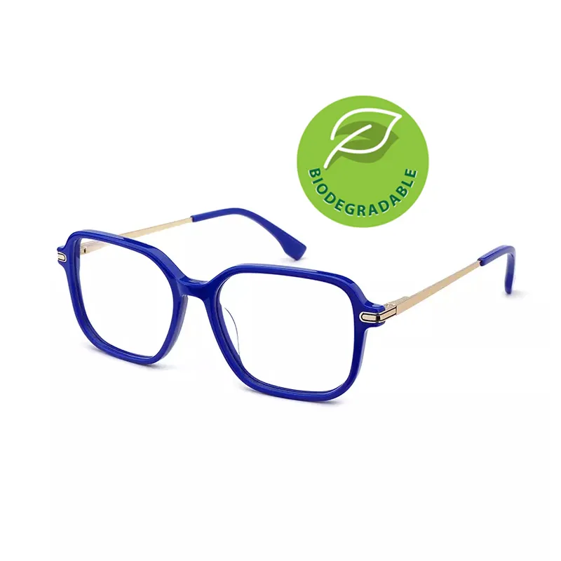 BIO eco friendly products 2023 montature per occhiali da vista in acetato con montatura quadrata di alta qualità di lusso all'ingrosso