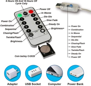 Kanlong 300 <strong>LED</strong> Waterfall Hanging <strong>String</strong> Window Christmas Curtain <strong>Lights</strong> USB Remote Control <strong>Timer</strong> 8 <strong>Light</strong> Modes for Outdoor - Product Image 6