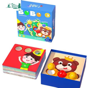 Biểu Tượng Tùy Chỉnh Unisex Trẻ Em Của Câu Đố Đồ Chơi Bằng Gỗ <span class=keywords><strong>Logic</strong></span> Đào Tạo Trò Chơi Montessori Giáo Dục Đồ Chơi - Product Image 1