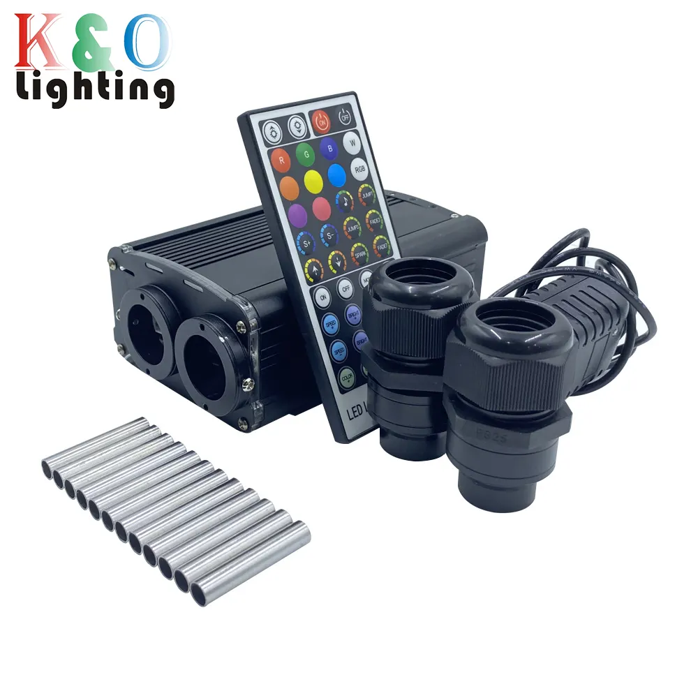 Kit luci per auto a fibra ottica a Led RGBW 18W luci a stella con cielo stellato scintillante per auto