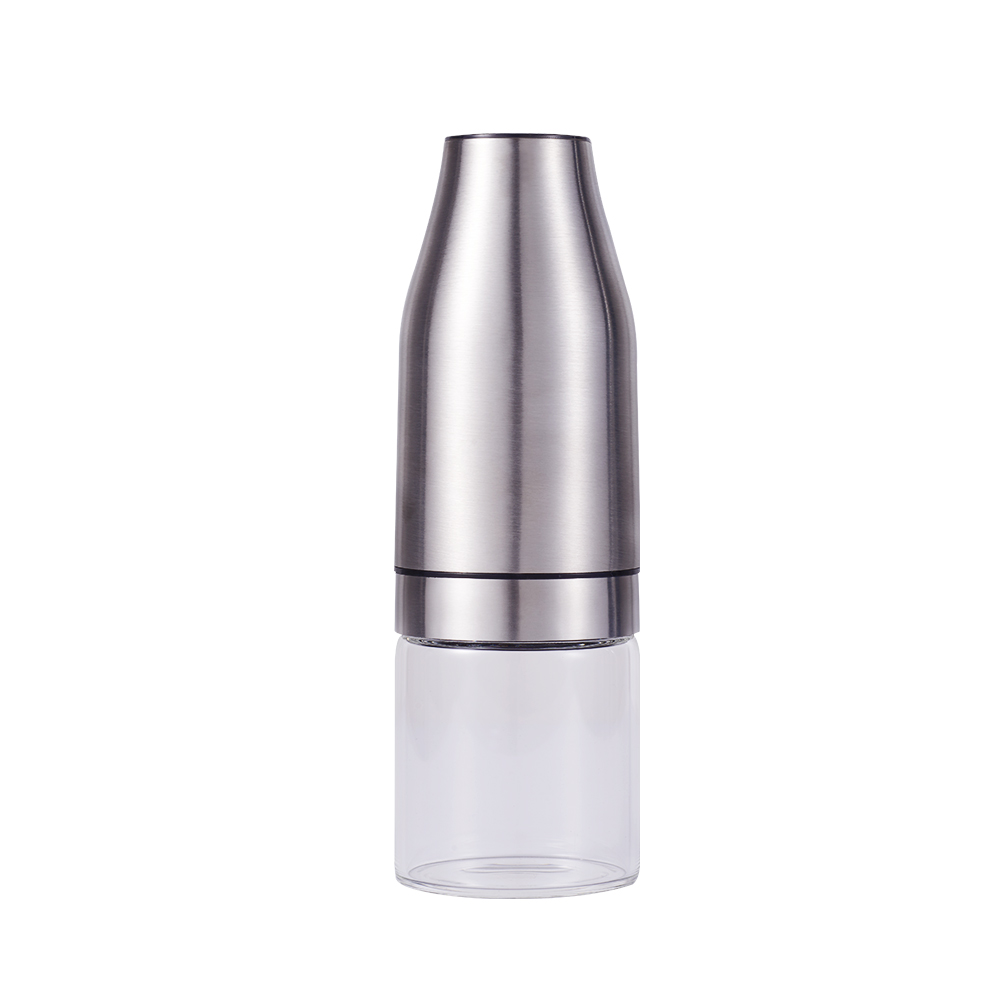source factory  made in China electricity button  operated stainless steel electric pepper grinder salt mill