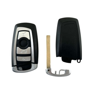 Yedek akıllı kart anahtar kabuk 4 düğme otomatik uzaktan anahtar durum için B-MW F serisi uzaktan araba anahtarı - Product Image 1