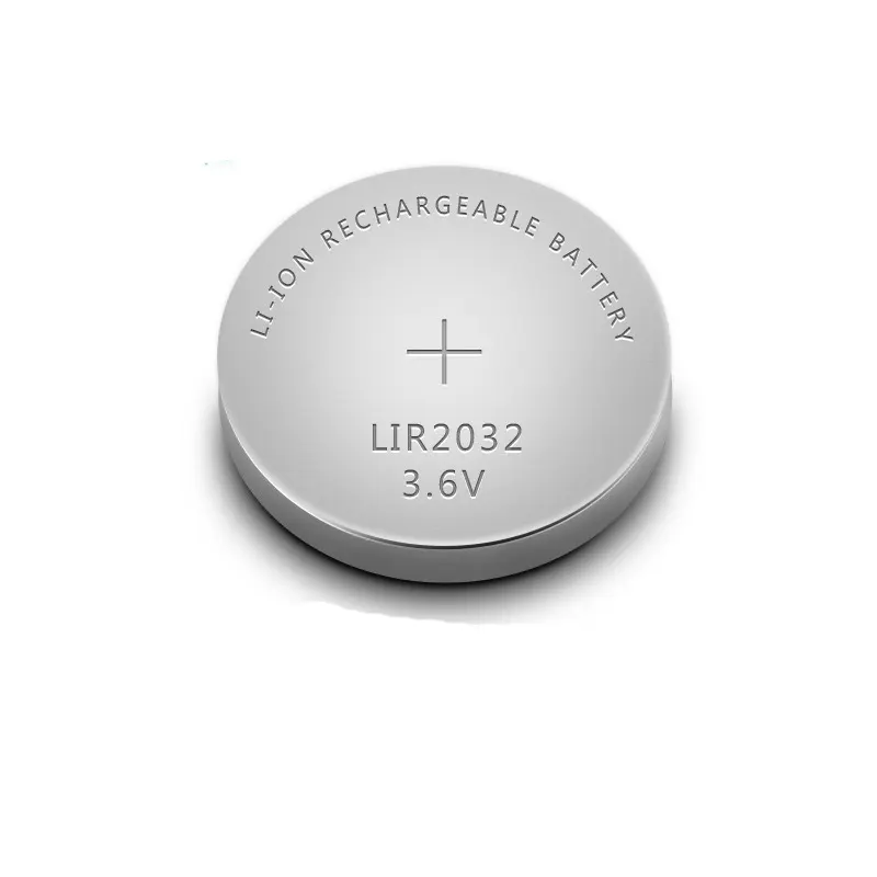 New nút pin Lithium LIR2032 3.6V có thể sạc lại nút pin có thể thay thế ml2032 CR2032