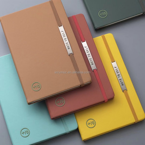 Commercio all'ingrosso della fabbrica A5 cuoio Notebook con cinturino elastico Logo personalizzato copertina rigida diario diario per uso regalo cucito rilegatura - Product Image 2