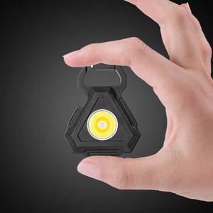 Móc Khóa Mini Đèn Pin Cob Từ Tính Sạc Được Đèn Pin Sạc Hình Tam Giác Với Giá Đỡ Gấp Dụng Cụ Mở Nắp Chai - Product Image 4