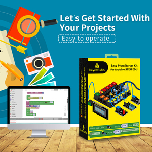 RJ11 Super Starter Kit con scheda di controllo EASY Plug V2.0 per Arduino STEM 3