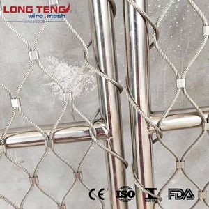 Rete a fune in acciaio inossidabile resistente alla caduta resistente per la protezione degli edifici rete metallica per la sicurezza delle scale - Product Image 3