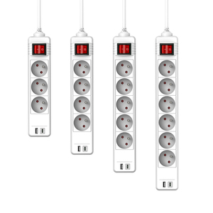 Tira de alimentación de uso doméstico de 3 enchufes con 2 salidas USB Enchufe de extensión de alimentación de USB para instalación multifunción - Product Image 6