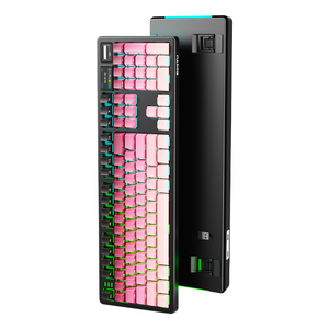 Gradient Side Engraved Characters 106 Keys Mechanical Gaming <strong>Keyboard</strong> Hot Swap RGB Hifi Axis Triple Mode Mechanical <strong>Keyboard</strong> - Product Image 1