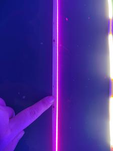 Ws2811 pixel cob led striscia di luce vista laterale indirizzabile RGB 12v/ 24v dc 630chip/m cob SPI RGB