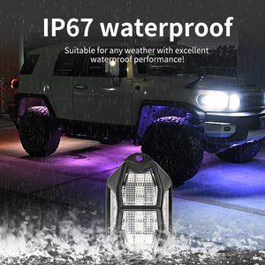 A804/6/8/10/12 LEDマルチカラーオフロードRGBLED RGBW4x4ロックライトキットAPPコントローラー追跡LEDアンダーグローライトカー - Product Image 4