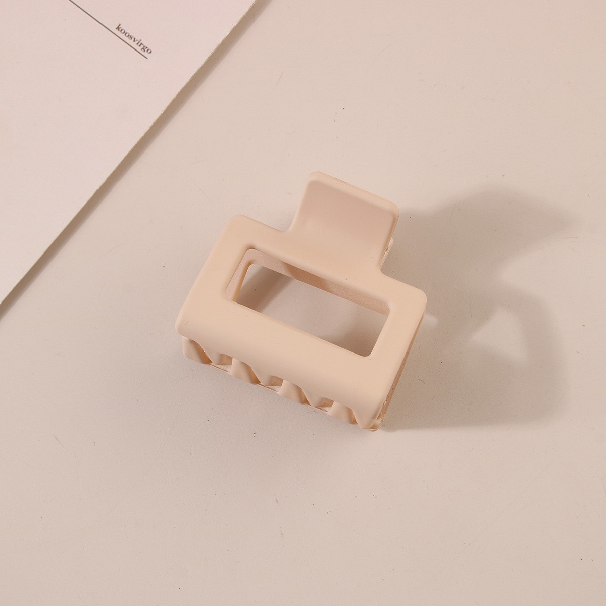 5,5 cm-Carré-Jaune abricot