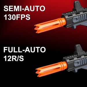 Davul M416 yarı/otomatik 120FPS otomatik çift mod sıçramak Blaster tabancası ile elektrikli yumuşak kurşun silah - Product Image 3