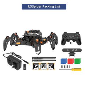 Hiwonder ROSpider Python Programmierung ROS Hexapod Jetson Nano Roboter unterstützung AI Vision SLAM Sprach steuerung Lidar Mapping Navigation