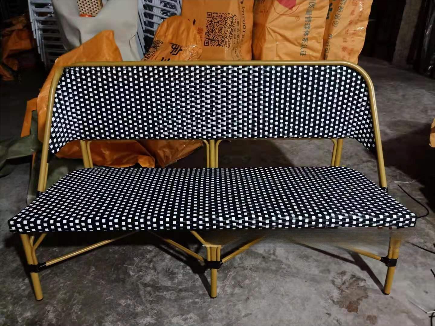 Double rattan sofa 7