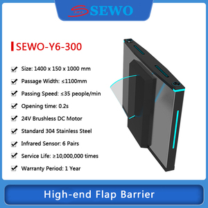 SEWO High-end Automatic Biometric Access Control High Speed Flap <strong>Security</strong> Turnstile Barrier Gate for Visitor Entrance Access - Product Image 3
