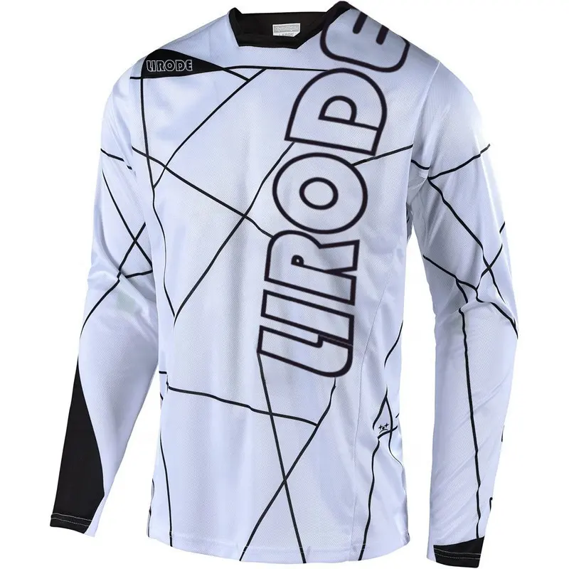 Design classico asciugatura rapida Cross Country Mountain Bike moto magliette da bicicletta abbigliamento uomo ciclismo MTB maglia manica lunga