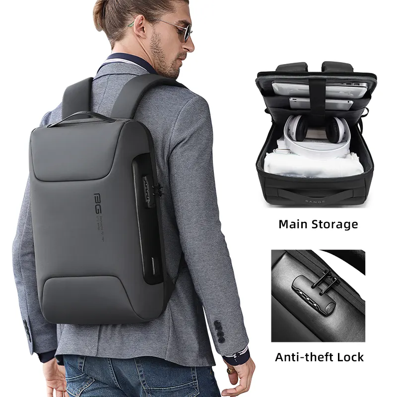 Sac à dos de voyage pour hommes, anti-vol usb, personnalisé, imperméable, pour ordinateur portable, vente en gros, nouvelle collection,