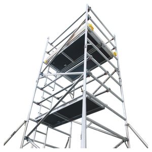 Andamio galvanizado eléctrico Marco de escalera H Material de construcción Modelos de construcción Andamio para albañil - Product Image 6