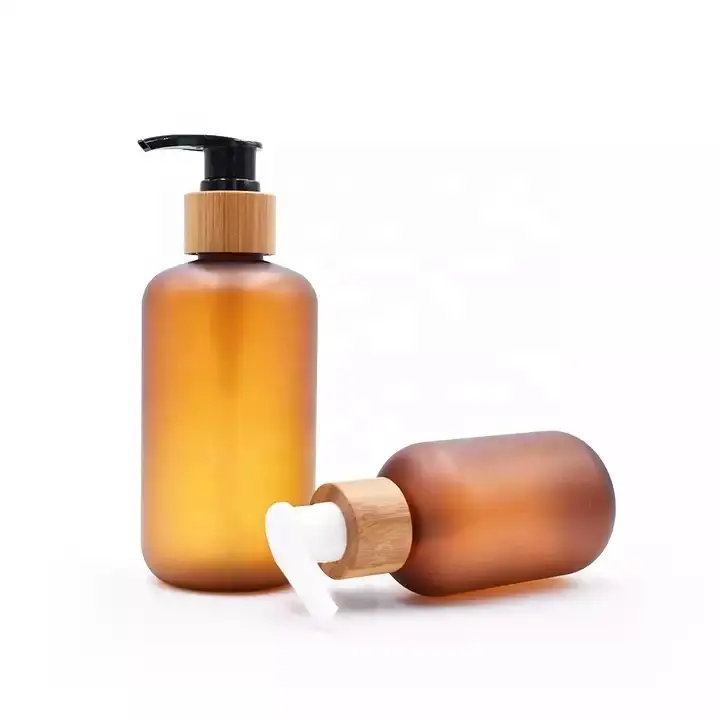 Pet 200-500Ml Body Wash Sproeier Fles Shampoo Fles Cosmetische Verpakking Plastic Fles Met Spray