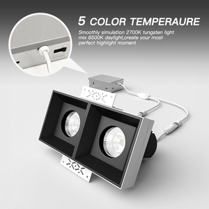 Scon Led Downlight Tàu từ USA, không có thuế quan | lớn trimless vuông lõm Spotlight, chống cháy nhôm ánh sáng Trần - Product Image 5