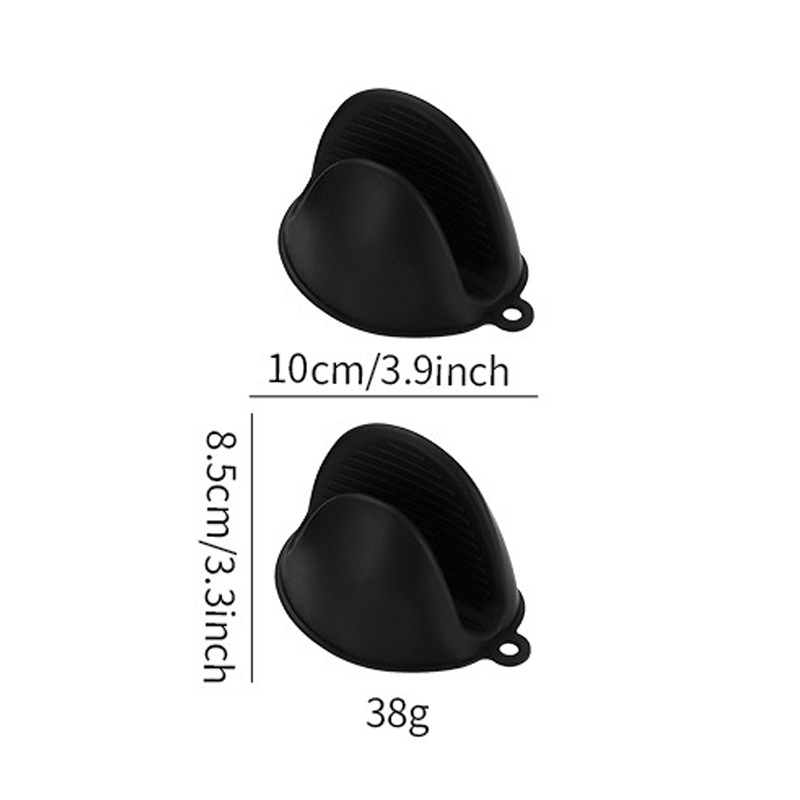 Pinces à main en silicone noir