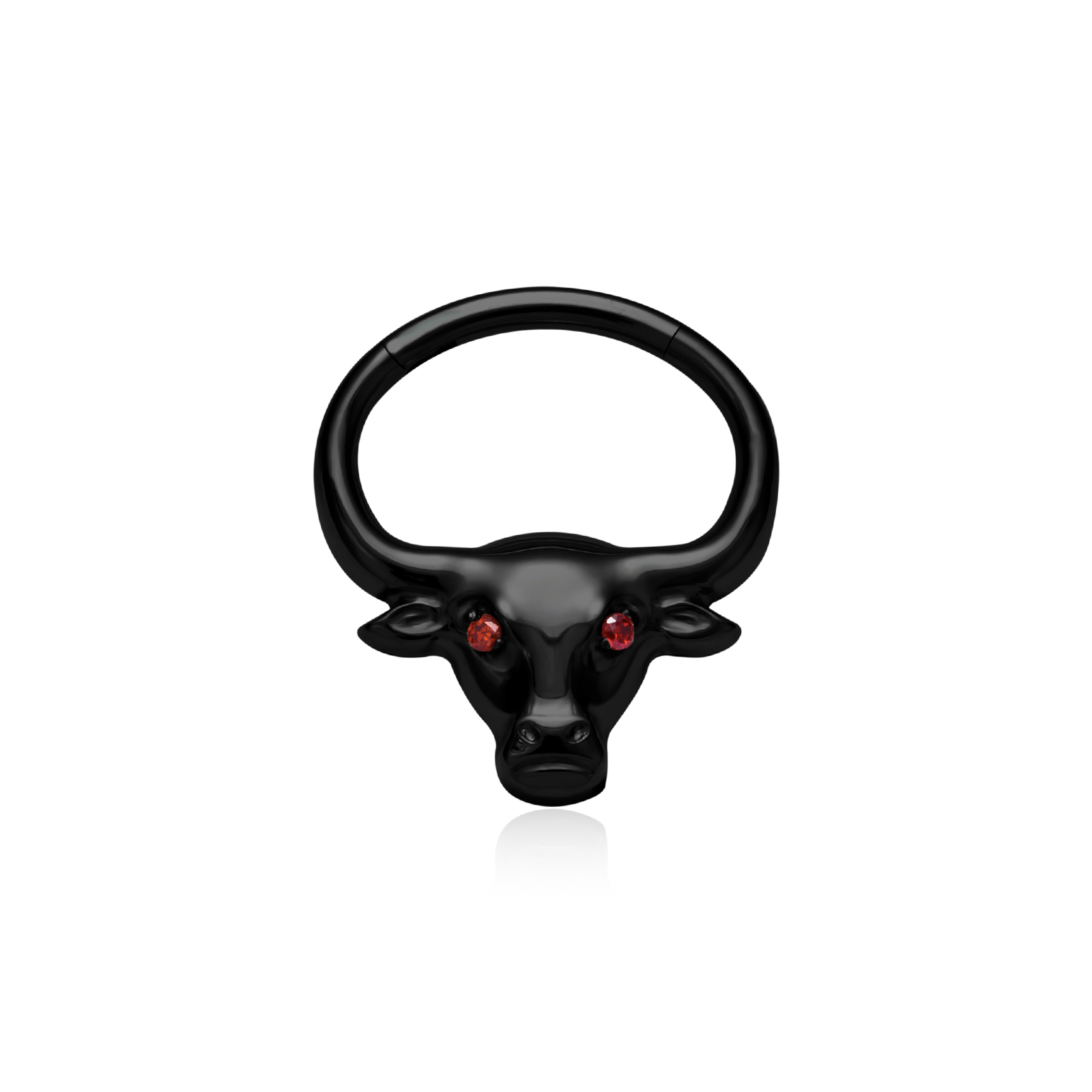 PVD Negro Rojo CZ