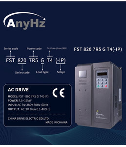 高性能820系列闭环电梯逆变器0.75-710KW电梯交流驱动变频变速器 - Product Image 2