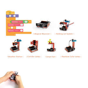 Home Inventor Kit Mecánico STEM Block Building Training Montaje de metal Programación de bloques STEM Proyectos para niños