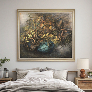 Handmade Hiện Đại Hoa Phong Cách Bằng Đá Sa Thạch Lớn Vải Tường Nghệ Thuật Trang Trí Nội Thất Và Trang Trí Bức Tranh Đẹp Hoa Thiết Kế - Product Image 3