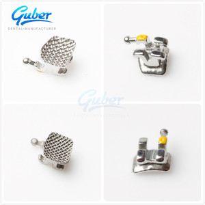 Guber nha khoa bán buôn tùy chỉnh nhãn kim loại niềng răng chỉnh nha Vật liệu mini khung kim loại với cơ sở lưới - Product Image 3