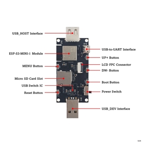 ESP32-S3-USB-OTG Entwicklungs platine ist mit 3MINI-Modul ausgestattet - Product Image 3