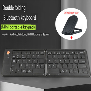 Teclado plegable de gran venta, portátil, BT, teclado recargable ultrafino, compatible con teléfonos inteligentes IOS, Android, Windows. - Product Image 4