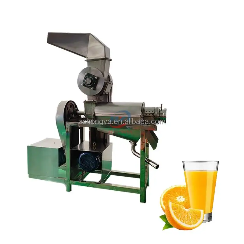 El fabricante suministra exprimidor de trituración de manzana, exprimidor de frutas en espiral completamente automático, equipo exprimidor de acero inoxidable