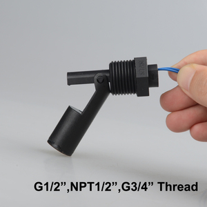 Fornitura di fabbrica supporto laterale in plastica di controllo del livello dell'acqua interruttore a galleggiante M12 M16 1/2 "filo orizzontale PP sensore di livello del liquido - Product Image 4