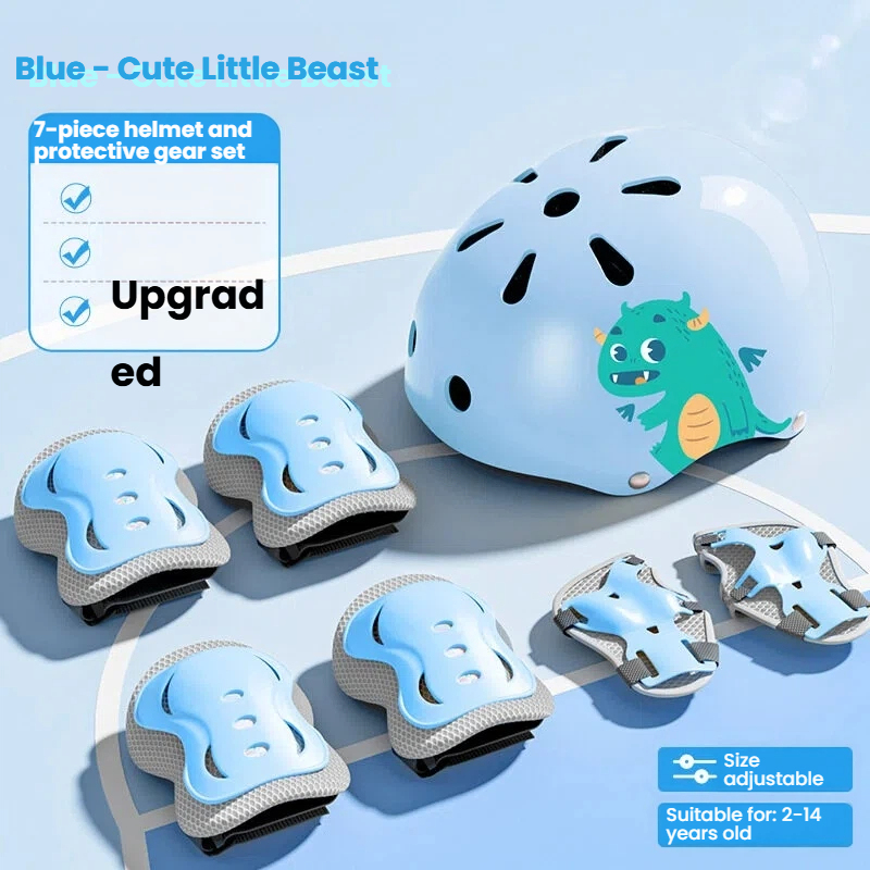 Set di 7 protezioni per casco professionali Blue-meng Beast