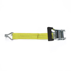 High Quality <strong>1.5</strong>&quot; Yellow Ratchet Doukle with <strong>Double</strong> <strong>J</strong> <strong>Hook</strong> for Cargo Control - Product Image 4