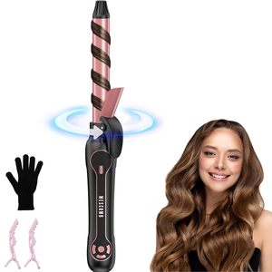 1 Inch Ceramic Automatic Curling Iron with LCD Temperature Display New Version <strong>Rotating</strong> PTC Heater Electric Source for <strong>Waves</strong> - Product Image 2