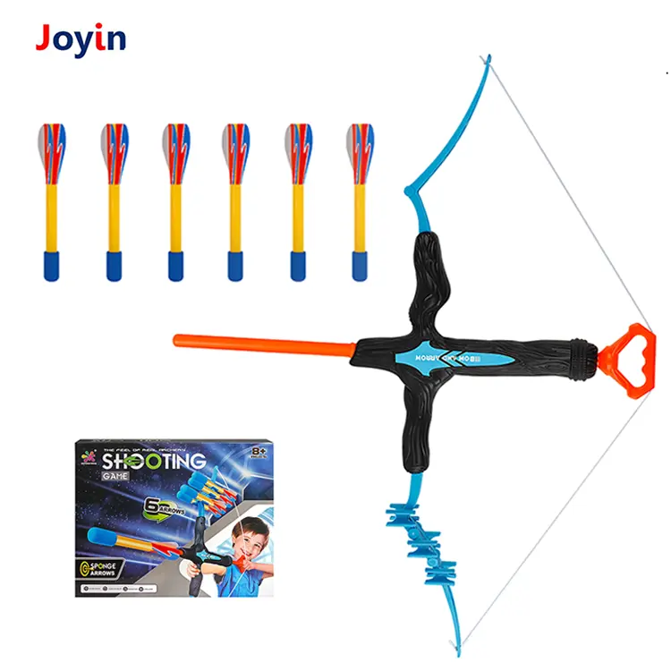 New Upgraded Huge Bow and Arrow Set for Kids Outdoor Toy Archery Set with 6 Foam Arrows for Boys & Girls 6-15 Years Old
