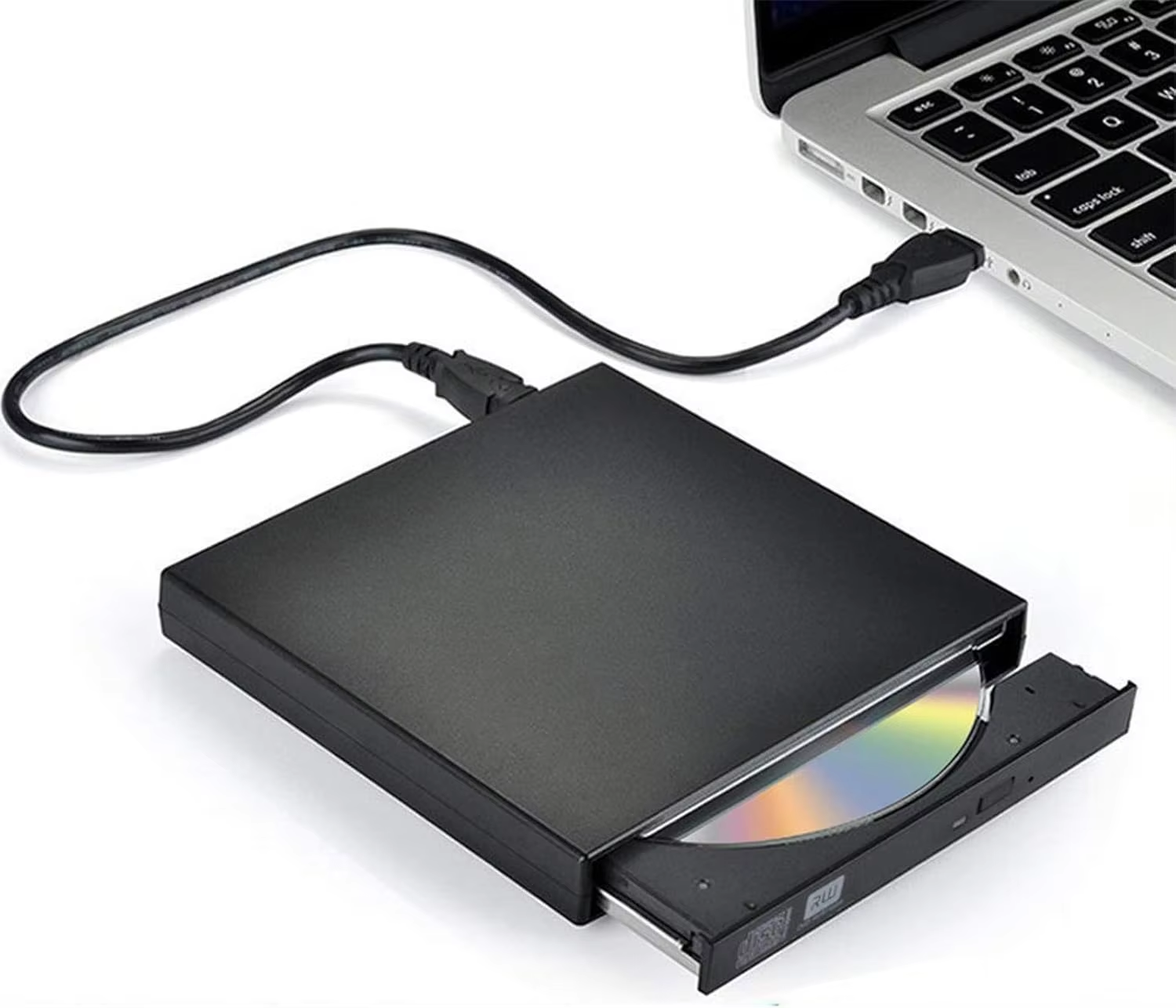 Black 12.7mm USB 2.0 DVD