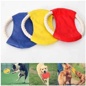 Komik pamuk halat uçan daire köpek kedi oyuncak köpek oyunu uçan diskler dayanıklı çiğnemek yavru eğitim interaktif Pet malzemeleri - Product Image 5