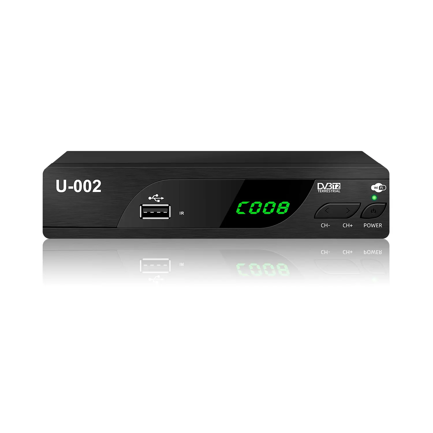 Junuo-Decodificador de Televisión Digital Terrestre Full HD 1080P DVB T2 receptor H.264 H.265, decodificador de televisión MPEG4 Full HD P, decodificador TDT Scart al por mayor