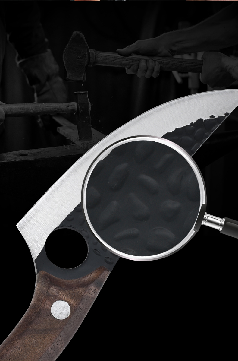 FINDKING Butcher Boning Chef Knife Hand Forged Cleaver Kitchen Knives with Sheath High Carbon Steel Outdoor Cooking Knife