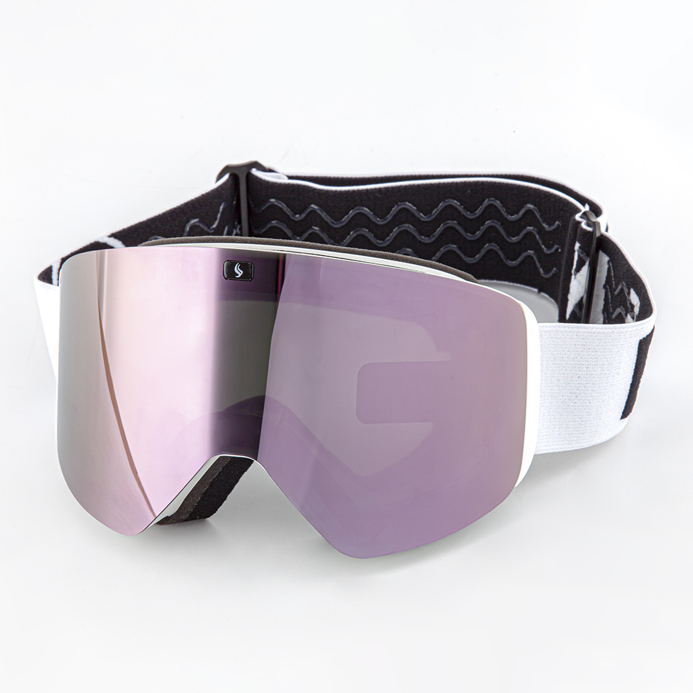 5400 blanco marco/lentes de color rosa champán