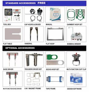 DAHAO <strong>Computer</strong> 4-Head Embroidery Machine Industrial 12/15 Needles Socks Embroidery Device Tajima <strong>Make</strong> <strong>Custom</strong> Worktable Size New - Product Image 6