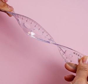 Nhà Máy Bán buôn mềm nhựa 4-mảnh toán học thiết lập cho sinh viên linh hoạt bút chì văn phòng phẩm bao gồm tam giác công cụ đo lường - Product Image 5